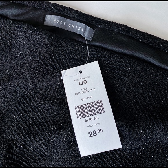 NWT Black Stretch Sparkly Curve Loving Skirt - Picture 3 of 4